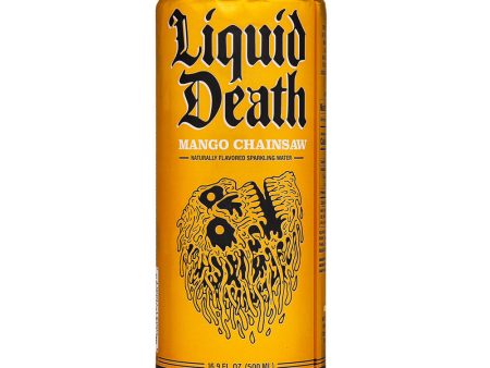 Liquid Death Mango Chainsaw Sparkling Water Fashion