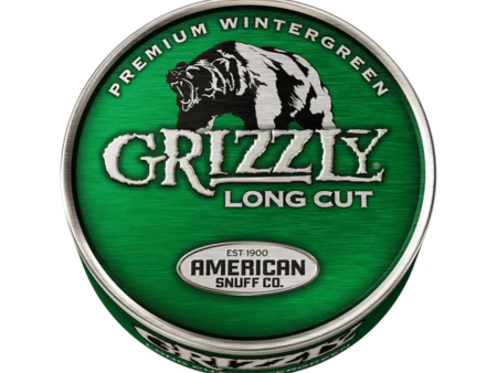 Grizzly Wintergreen Long Cut Chewing Tobacco 1.2oz Discount