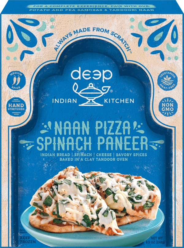 Naan Pizza - Spinach Paneer Fashion