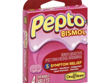 Pepto Bismol Chewable Tablets 4ct Sale