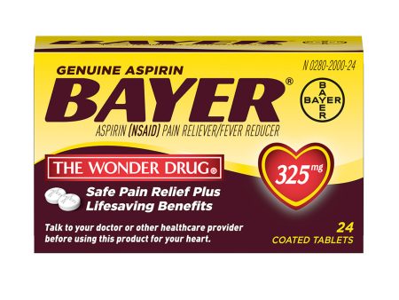 Bayer Aspirin - 24 Tablets - 325mg Discount