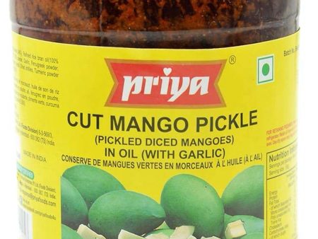 Cut Mango Pickle in Oil w  Garlic Hot on Sale