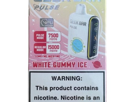 White Gummy Ice - Geek Bar Pulse 15000 Sale