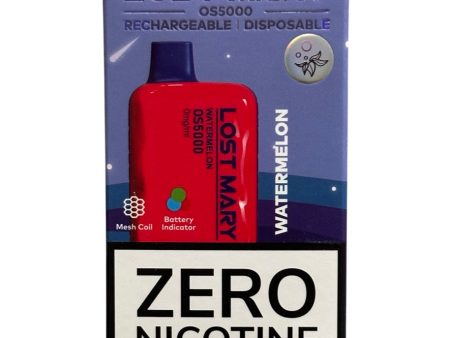 Watermelon - Lost Mary OS5000 - Zero Nicotine Fashion