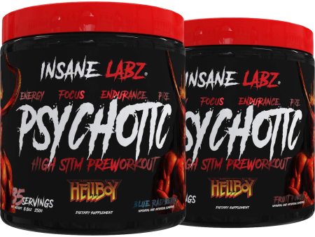 Insane Labz Psychotic HELLBOY Edition 35 Servings 2-Pack For Cheap