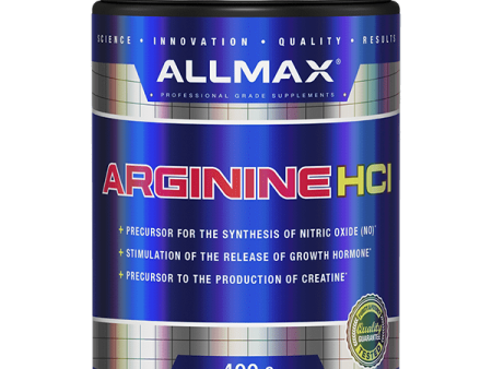 AllMax Nutrition Arginine HCl 400 Grams For Discount