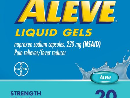 Aleve Liquid Gels Naproxen Sodium Pain Reliever, 20 Count Online now