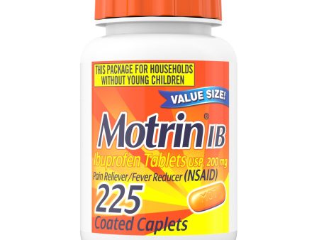 Motrin IB, Ibuprofen 200mg Tablets for Pain & Fever Relief, 225 Ct on Sale