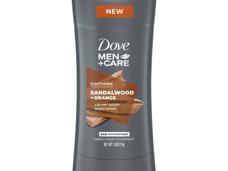 Dove Men+Care Long Lasting Antiperspirant Deodorant Stick, Sandalwood and Orange, 2.6 oz Discount