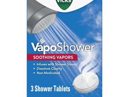 Vicks Vapo Shower, Dissolvable Shower Tablets for Cold Relief, Soothing and Non-Medicated, 3 Ct Cheap