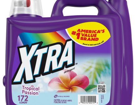 Xtra Tropical Passion, 172 Loads Liquid Laundry Detergent, 206.4 fl oz For Sale