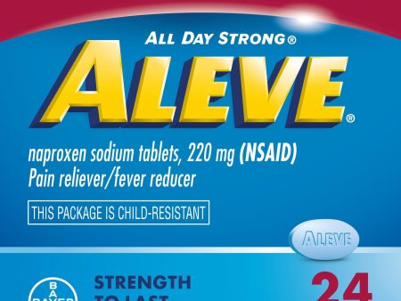 Aleve Caplets Soft Grip Arthritis Cap Naproxen Sodium Pain Reliever, 24 Count Cheap