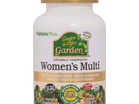 NaturesPlus Source Of Life Garden Organic Women s Multi 90 Vegan Tablets Online Hot Sale