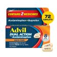 Advil Dual Action Back Pain Caplets Delivers 250Mg Ibuprofen and 500Mg Acetaminophen Per Dose for 8 Hours of Back Pain Relief - 72 Count Online Hot Sale