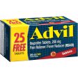 Advil (225 Count) Pain Reliever   Fever Reducer Coated Tablet, 200mg Ibuprofen, Temporary Pain Relief Online Hot Sale