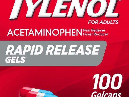 Tylenol Extra Strength Acetaminophen Rapid Release Gels, 100 ct Discount