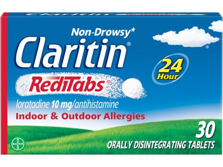 Claritin RediTabs 24 Hour Non-Drowsy Allergy Medicine, Loratadine Antihistamine Tablets, 30 Ct Online