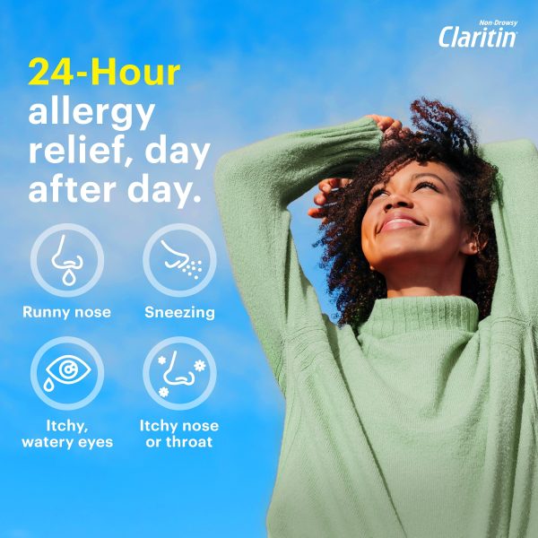 Claritin RediTabs 24 Hour Non-Drowsy Allergy Medicine, Loratadine Antihistamine Tablets, 10 Ct Supply