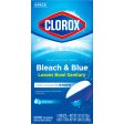 Clorox Bleach and Blue Toilet Bowl Cleaner Tablets, Rain Clean, 4 Count Cheap