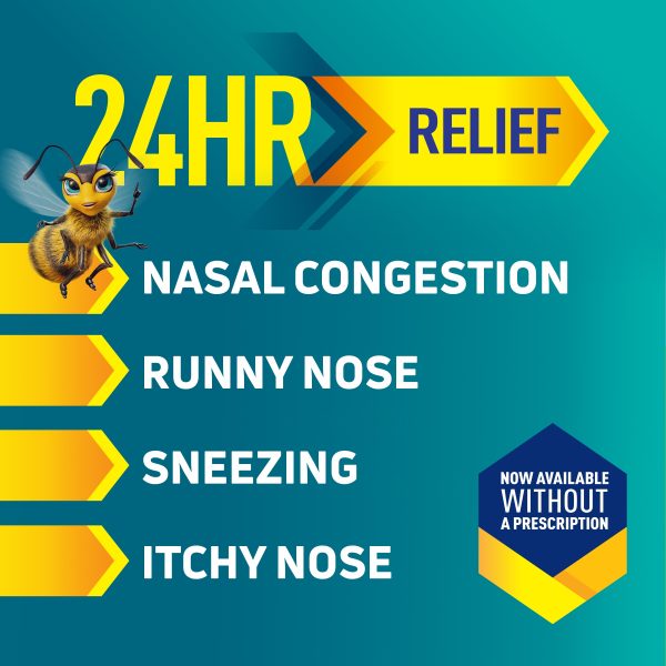 Nasonex 24HR Allergy Nasal Spray, Non-Drowsy, Scent-Free Mist, 60 Spray Count Cheap