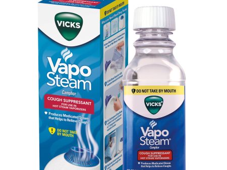 Vicks Vapo Steam Cough Suppressant, Liquid for Use in Vicks Hot Vaporizers, 8 fl oz, VIN008V1 For Sale