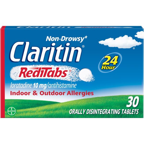 Claritin RediTabs 24 Hour Non-Drowsy Allergy Medicine, Loratadine Antihistamine Tablets, 30 Ct Online