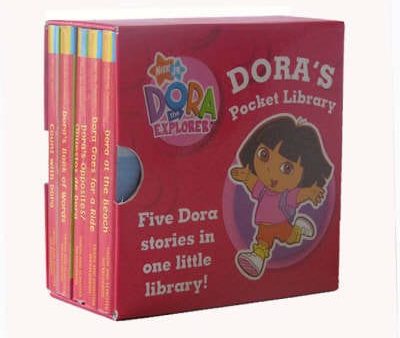 The Explorer Dora: Dora s Little Library: WITH Dora s Opposites AND Count with Dora AND Dora Goes for a Ride AND Dora s Book of Words AND Dora at the Beach [200 For Sale